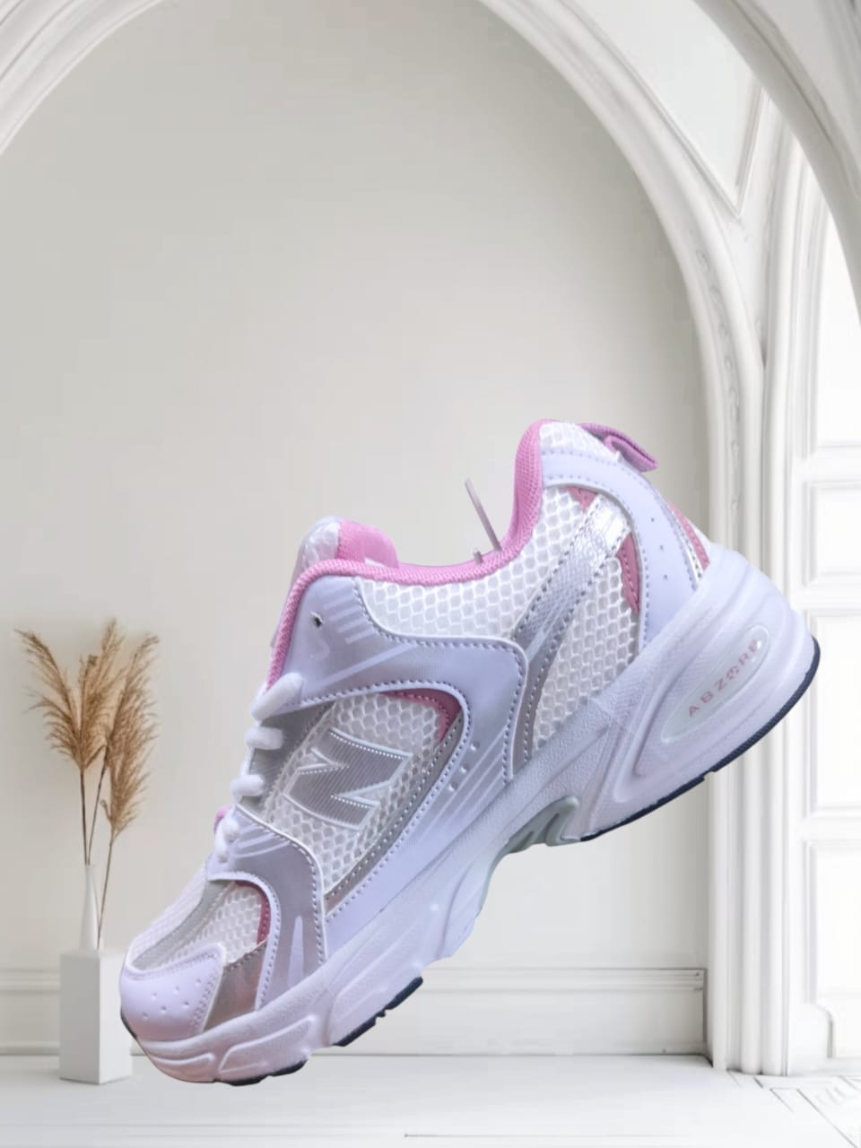 New Balance Kids 530 "White/Pink Sugar" Sneakers